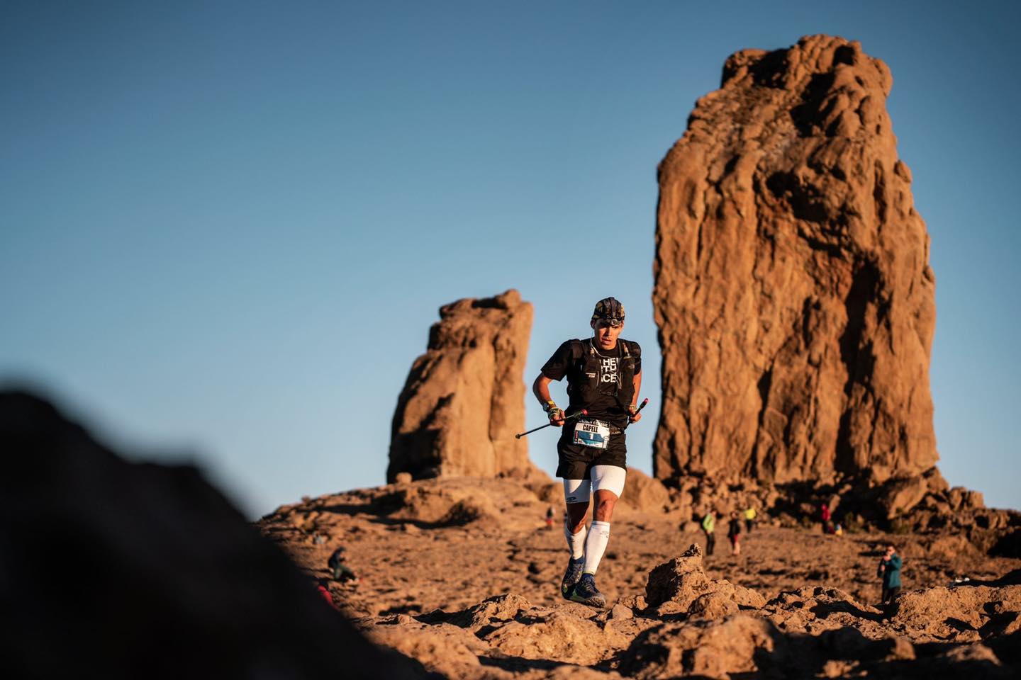 Pau Capell en Transgrancanaria 2022, pasando por Roque Nublo, España.