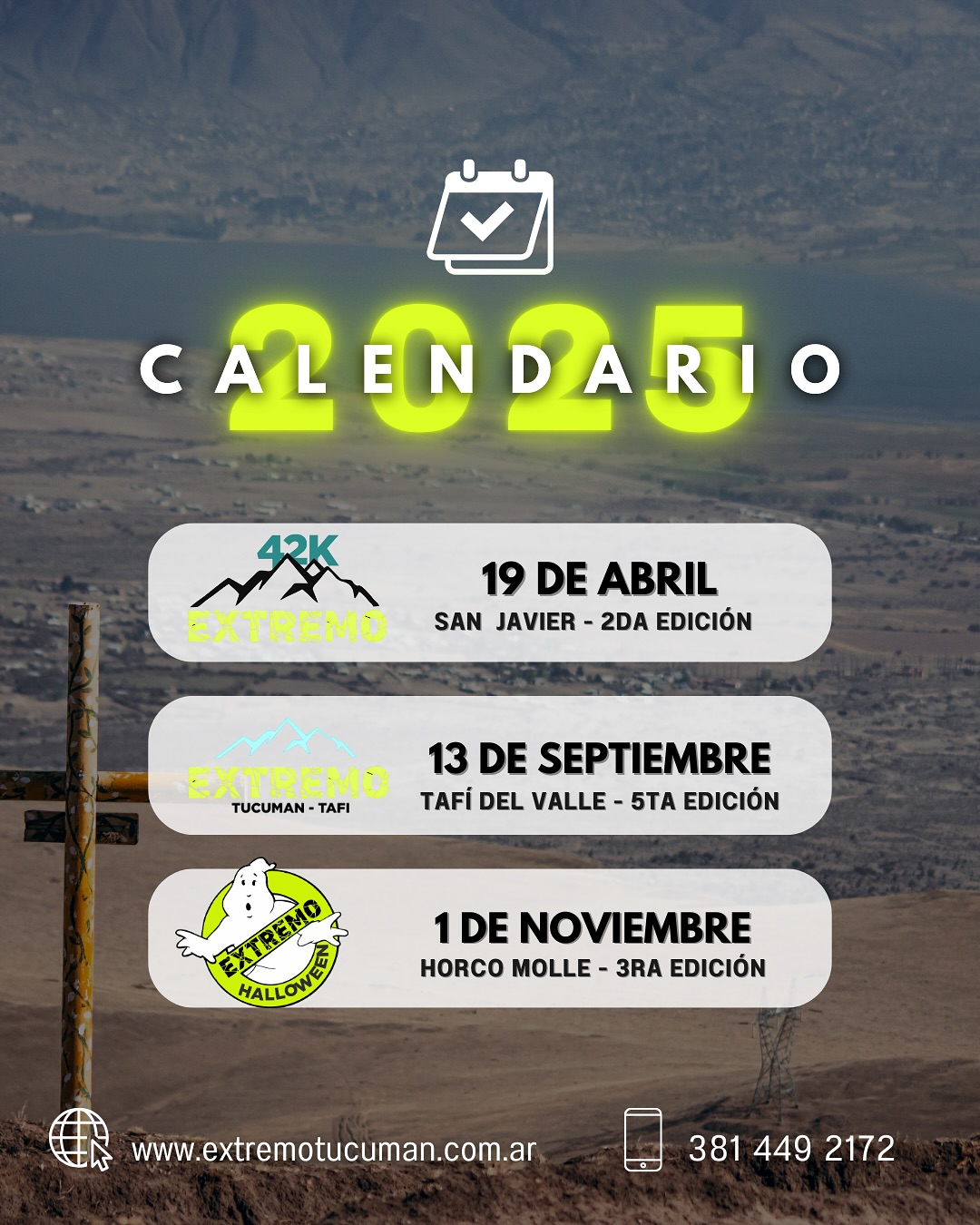 CALENDARIO 2025 EXTREMO TUCUMÁN